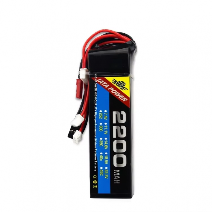 Juhai 2200mAh 11.1V Lithium Polymer Battery for RC ドローン and Cars